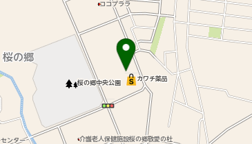 カワチ薬品 桜の郷店の地図画像