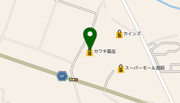 カワチ薬品 高萩店の地図画像