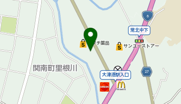 カワチ薬品 北茨城大津店の地図画像