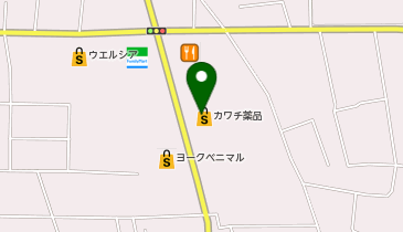 カワチ薬品 友部店の地図画像