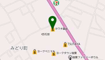 カワチ薬品 坂東店の地図画像
