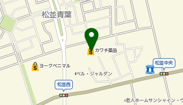 カワチ薬品 守谷松並店の地図画像