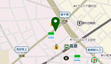 カーブス 長原の地図画像