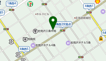 カーブス 岩見沢の地図画像