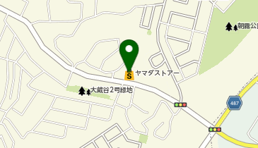 カーブス ヤマダストアー朝霧の地図画像