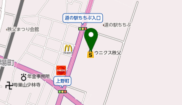 カーブス ウニクス秩父桜の地図画像