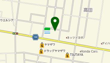 カーブス 寒河江の地図画像