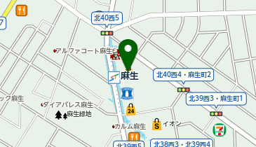 カーブス 札幌・東光ストア麻生の地図画像