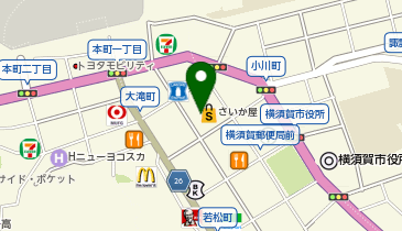 カーブス 横須賀中央の地図画像