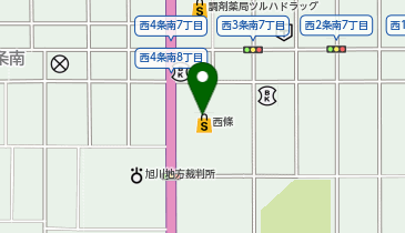 カーブス 名寄の地図画像