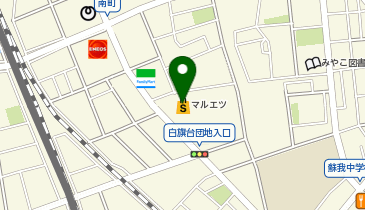 カーブス マルエツ蘇我の地図画像