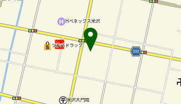 カーブス 米沢大町の地図画像