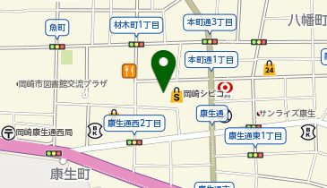 カーブス 岡崎シビコの地図画像