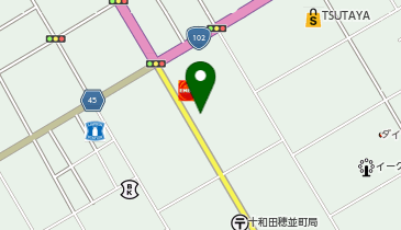 カーブス 十和田穂並の地図画像