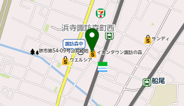 カーブス イオンタウン諏訪の森の地図画像