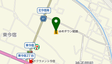 カーブス ゆめタウン姫路の地図画像