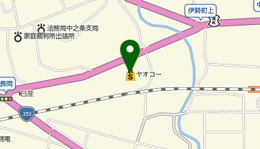 カーブス 群馬中之条の地図画像