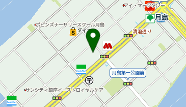 カーブス 月島の地図画像