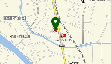 WASHハウス 綾羅木店の地図画像