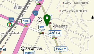 WASHハウス 大牟田上町店の地図画像