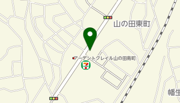 WASHハウス 下関山の田店の地図画像