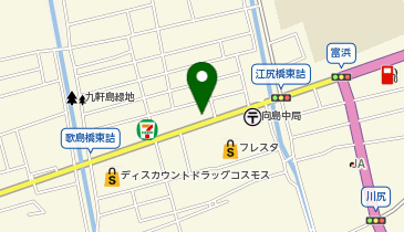 WASHハウス 尾道向島店の地図画像