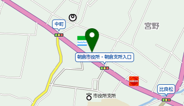 WASHハウス 朝倉宮野店の地図画像