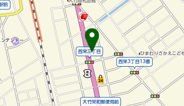 WASHハウス 大竹西栄店の地図画像