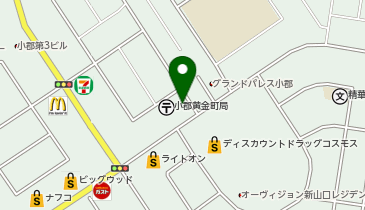 WASHハウス 山口小郡黄金店の地図画像