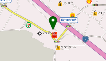 WASHハウス 熊本麻生田店の地図画像