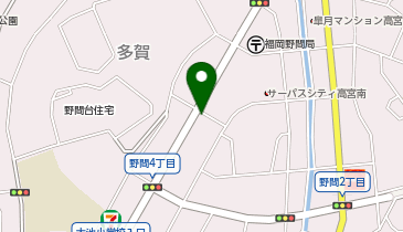 WASHハウス 福岡野間店の地図画像