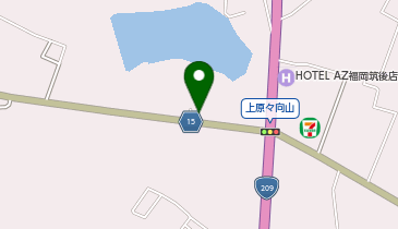 WASHハウス 筑後蔵数店の地図画像