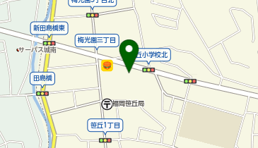 WASHハウス 笹丘店の地図画像