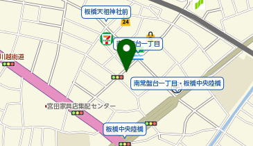 WASHハウス 板橋南常盤台1丁目店の地図画像