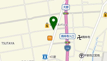 WASHハウス 平塚四之宮店の地図画像