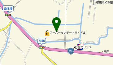 WASHハウス トライアル柳川西蒲池店の地図画像