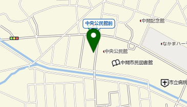 WASHハウス 中間岩瀬店の地図画像