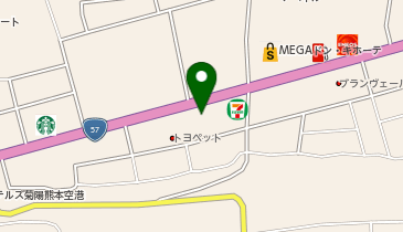 WASHハウス 熊本菊陽バイパス店の地図画像