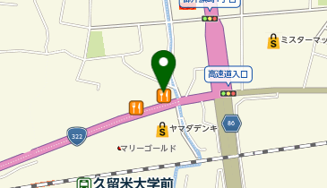 リンガーハット 久留米千本杉店の地図画像