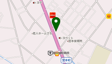 リンガーハット 越谷神明店の地図画像