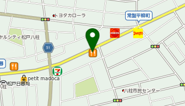 リンガーハット 松戸八柱店の地図画像