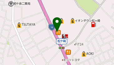 リンガーハット 柏松ケ崎店の地図画像