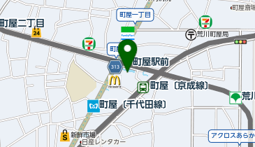 リンガーハット 町屋サンポップ店の地図画像