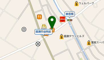 リンガーハット 綾瀬市役所前店の地図画像