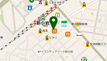 リンガーハット 新小岩南口店の地図画像