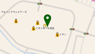 リンガーハット イオンモール羽生店の地図画像