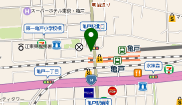 リンガーハット 亀戸駅前店の地図画像