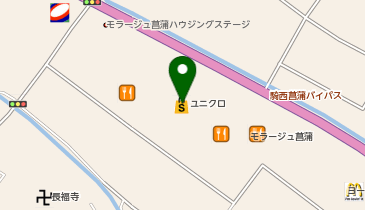 リンガーハット モラージュ菖蒲店の地図画像