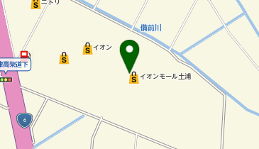 リンガーハット イオンモール土浦店の地図画像