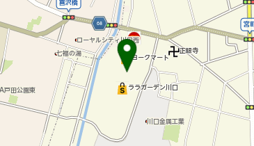 リンガーハット ララガーデン川口店の地図画像